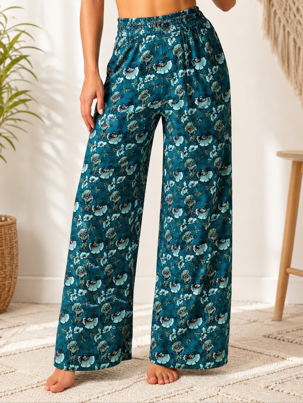 NWT Band of the Free Elise Pants in Turquoise Bloom